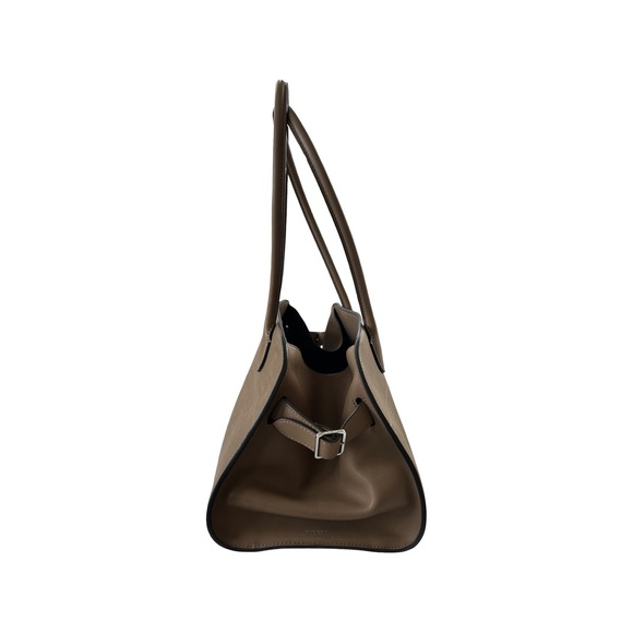 The Row Margaux Shoulder 12 Smooth Leather In Muschio - Picture 4 of 10